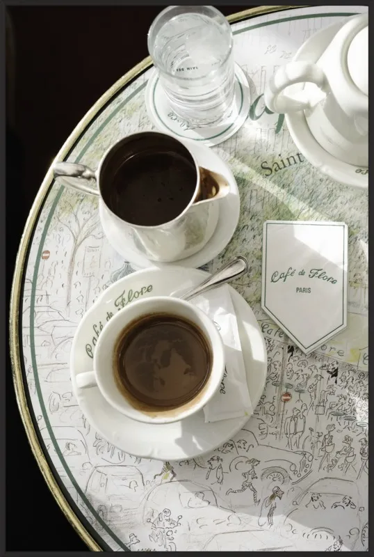 Chocolat chaud au Café de Flore by Lauren & Annael Tolila for Artfully Walls