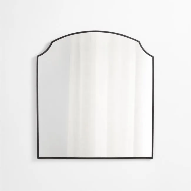 Emmy Black Wall Mirror 36"x40"