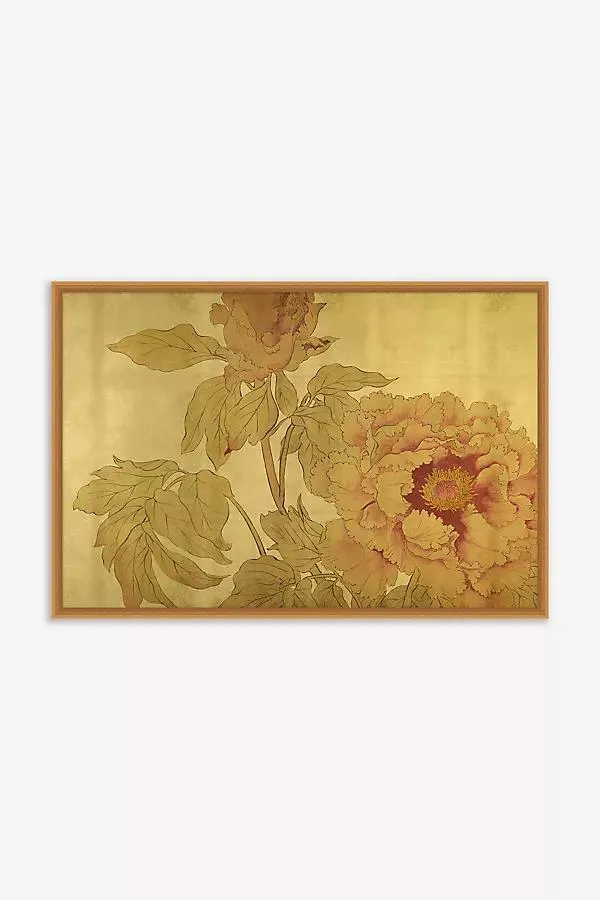 Gilded Peony 1 Wall Art