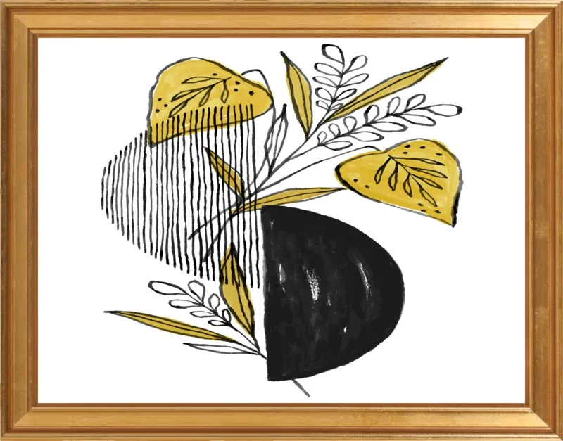 Midnight Foliage by Cece Merkle for Artfully Walls