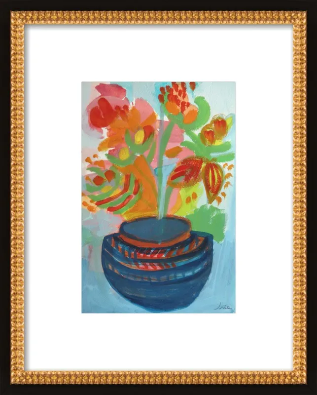 Red Flowers by Iria Fernandez Alvarez for Artfully Walls