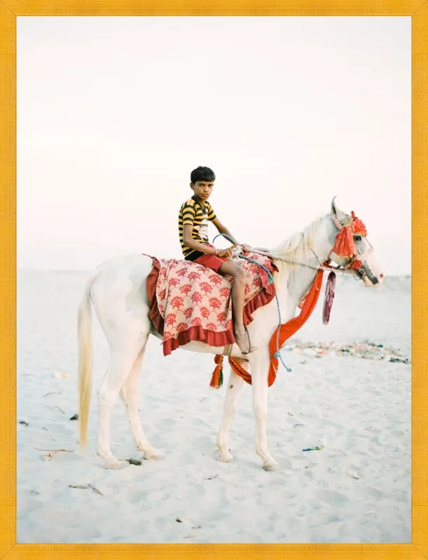 Boy on Horse by Andrew Jacona for Artfully Walls