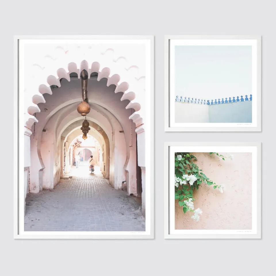 The Citizenry Travelogue .02 Set of 3 Wall Art | White
