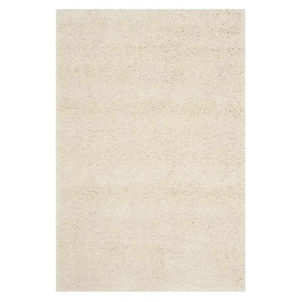 Cozy Shag Solid Neutral Area Rug