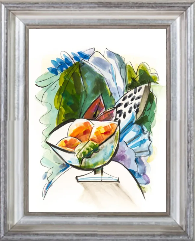 Still life with oranges by Becky Aubry for Artfully Walls