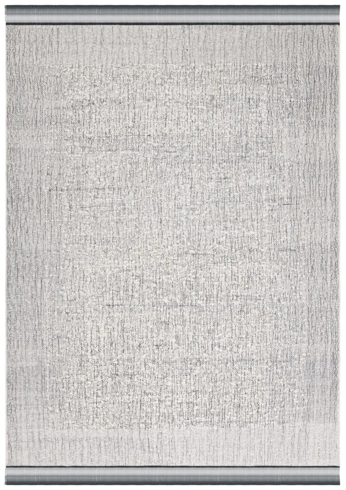 Safavieh Couture Natura Collection Flat Weave Area Rug, Ivory / Black, 4' x 6'