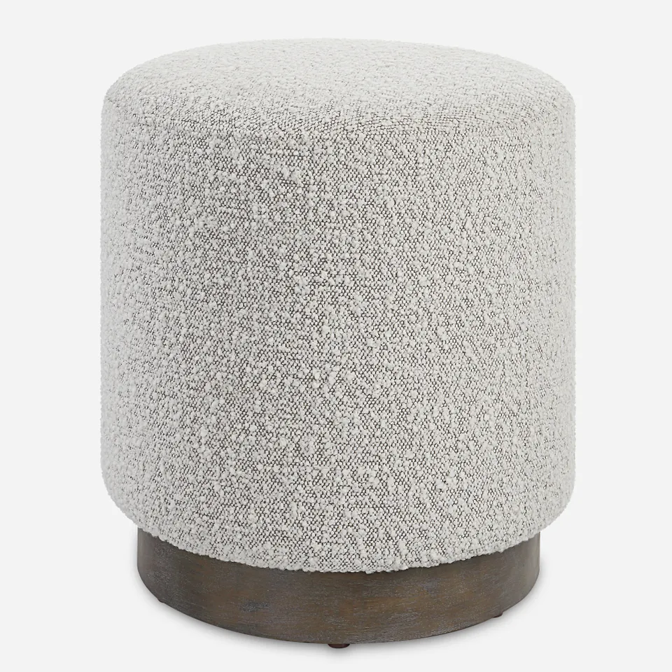 Avila Light Gray Ottoman