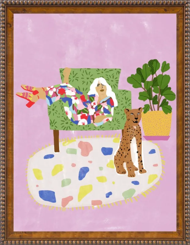 Lady and her tiger by Alja Horvat for Artfully Walls