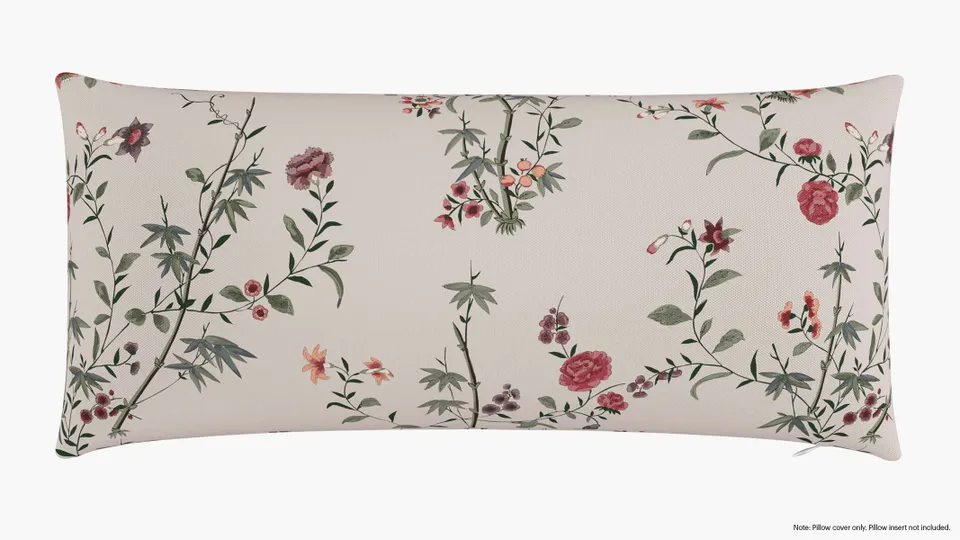 Throw Pillow Cover 14" x 30", Multi Bamboo Garden, 14" x 30"