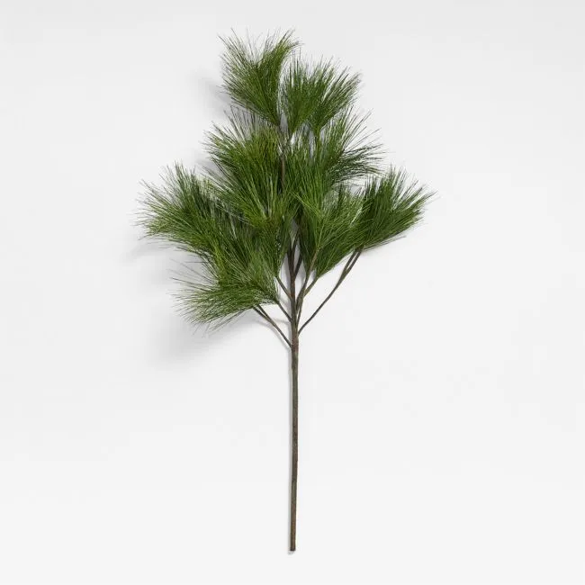 Faux White Pine Holiday Branch 48"