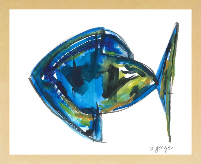 Asbtract Fish by Anthony George for Artfully Walls