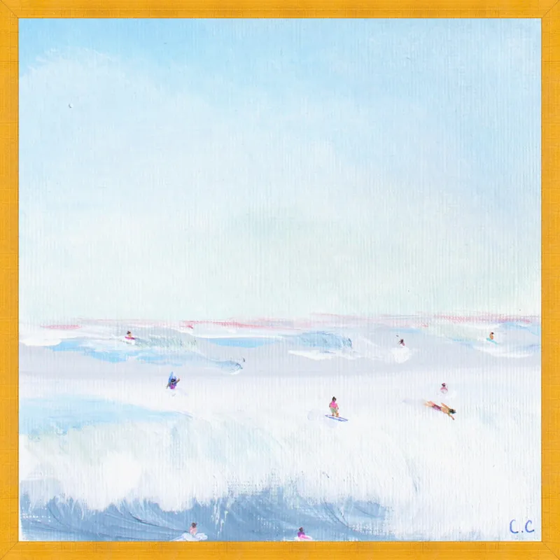 Soft Blue Surf  by Caroline Chriss  for Artfully Walls