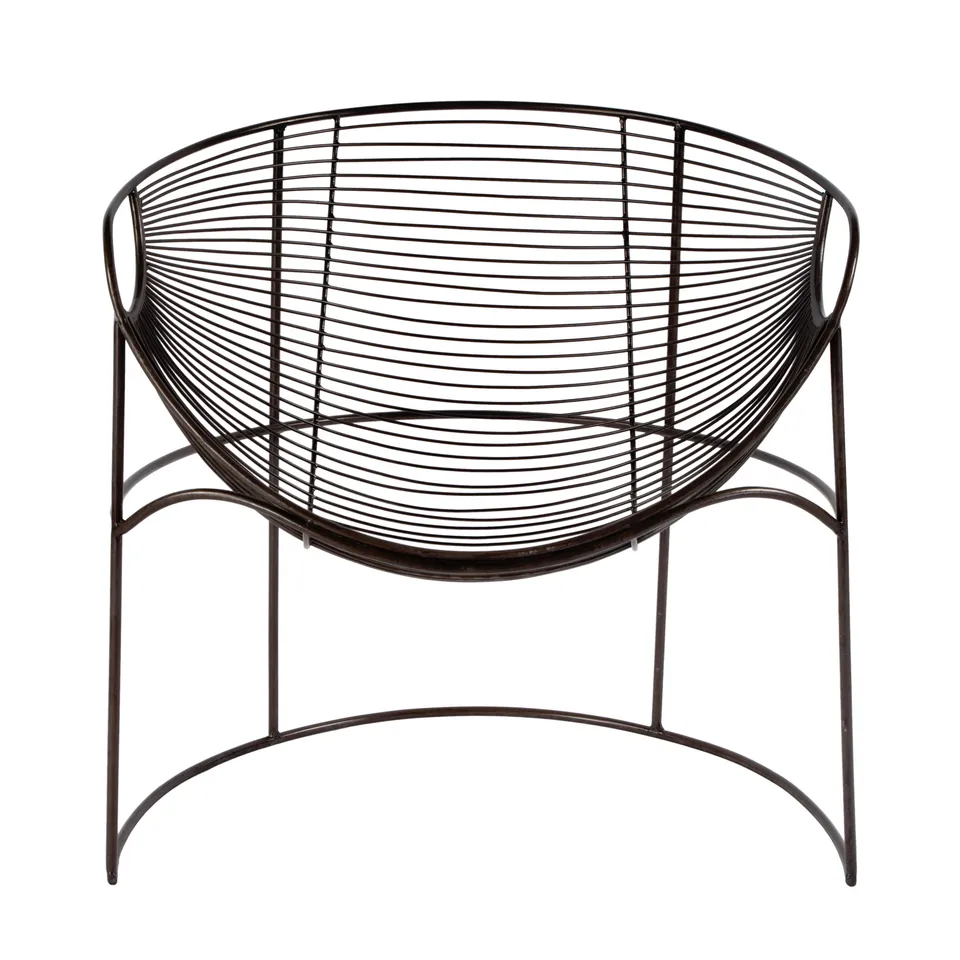 Artemis Black Metal Accent Chair