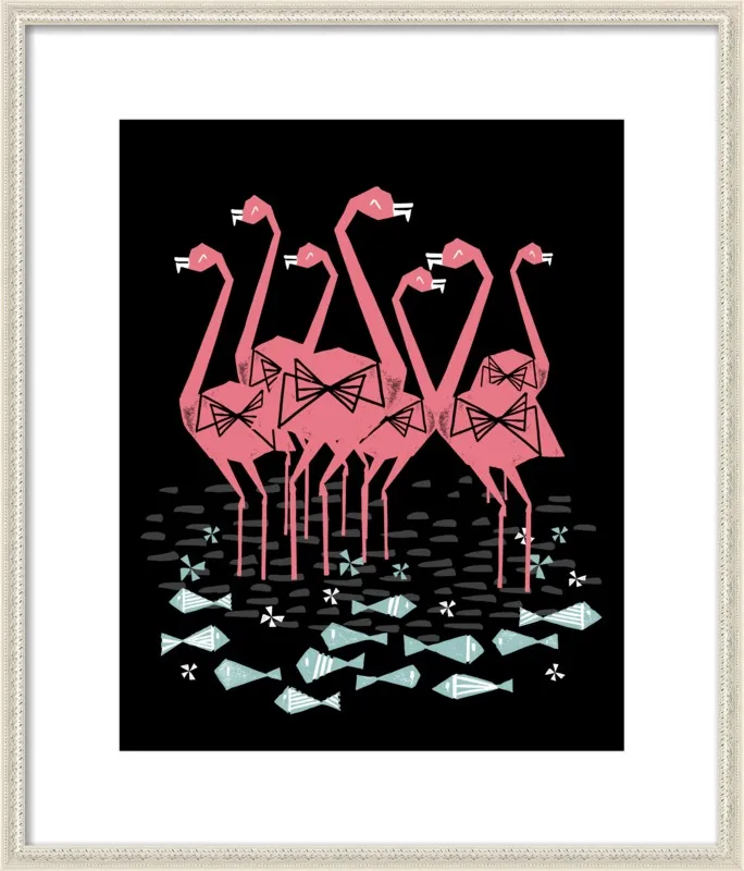 Flamingos by Andrea Lauren for Artfully Walls