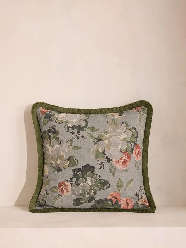 Skylar Square Cushion, Blue