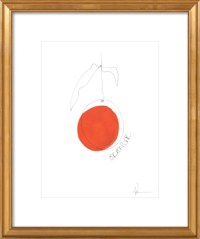 Orange by Polly Mann for Artfully Walls
