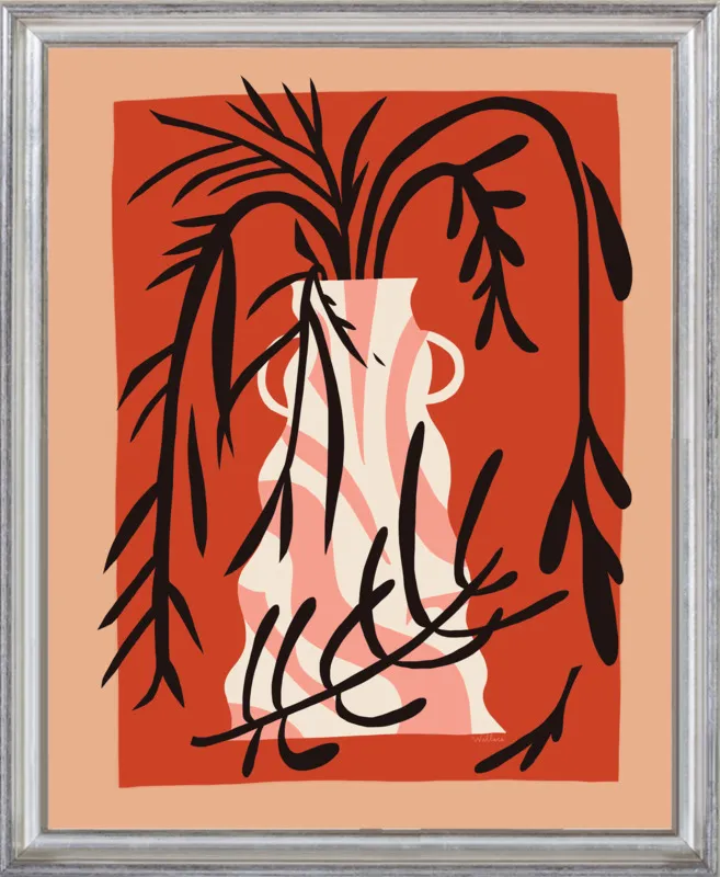 vase in rust by Erin Wallace for Artfully Walls