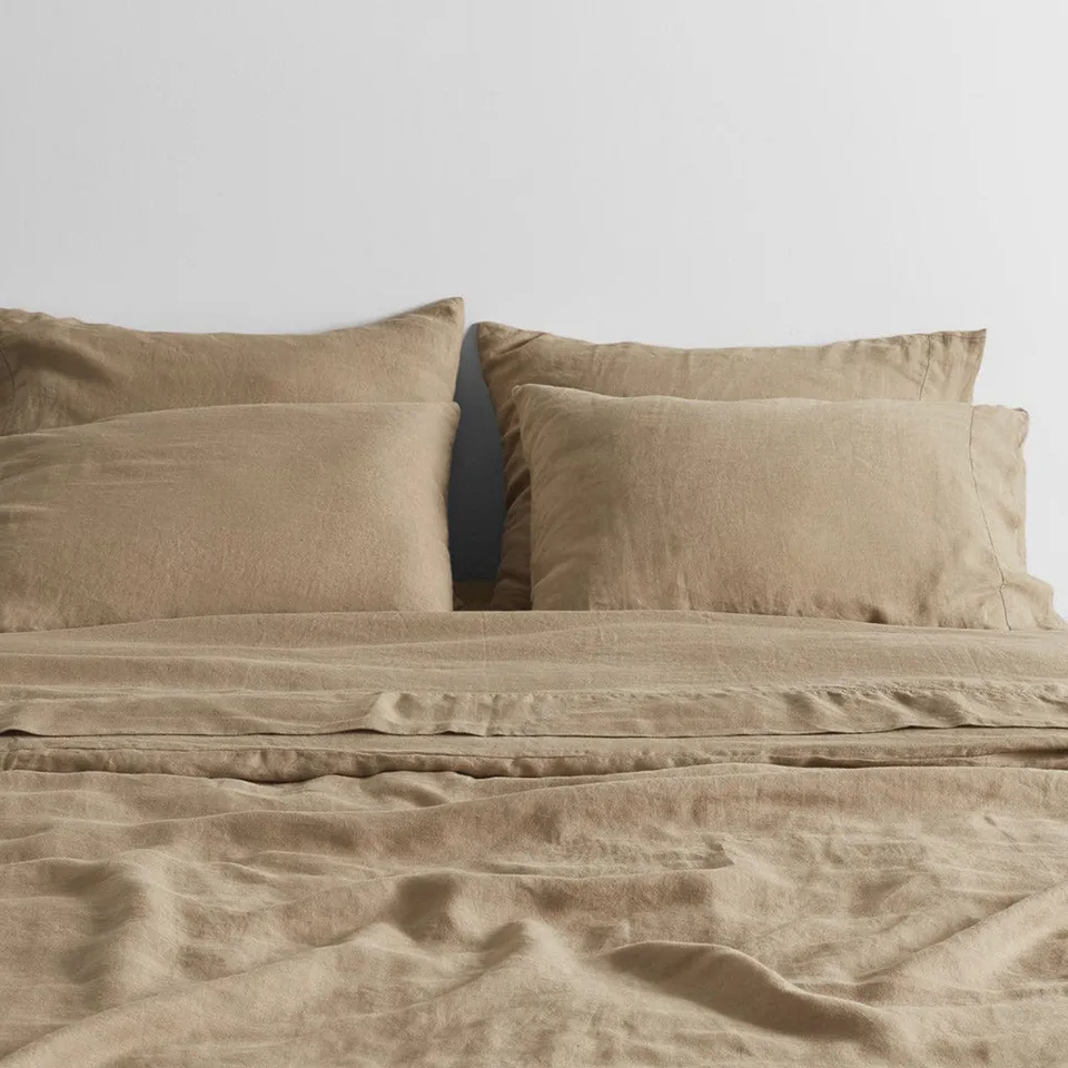 The Citizenry Stonewashed Linen Bed Bundle | California King | Black