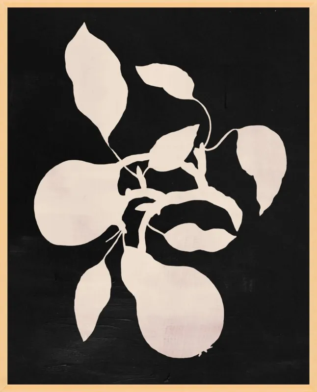 pears black and white by Ruti Shaashua for Artfully Walls