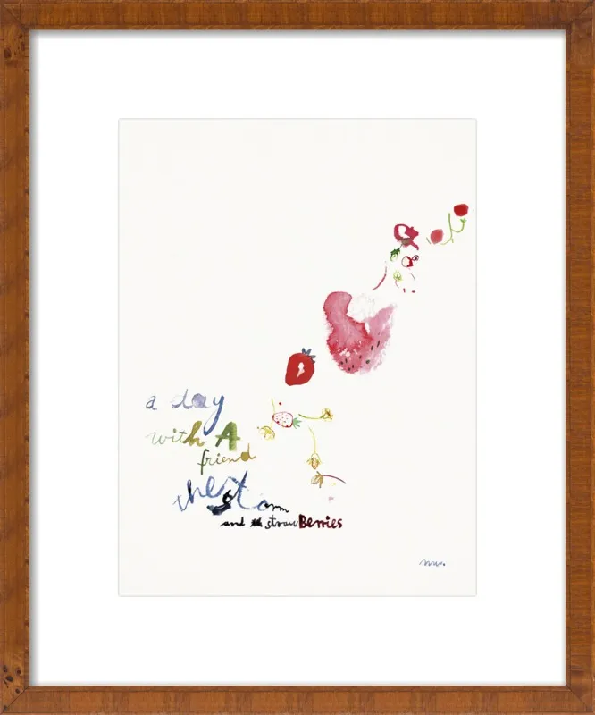 Strawberry Summer Storm by META WRABER for Artfully Walls