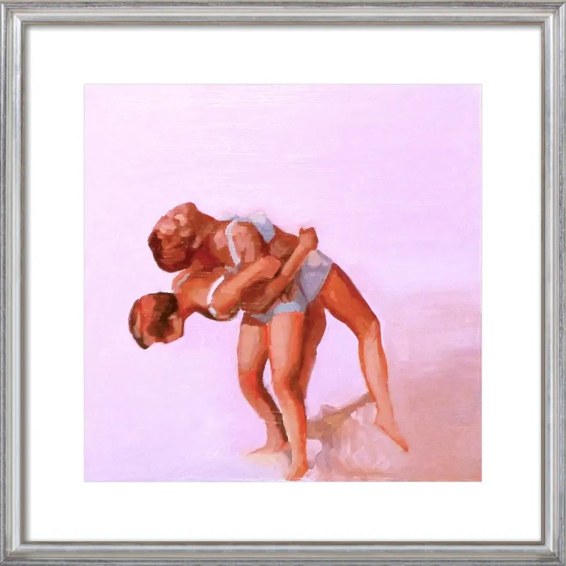 wrestling by Mary Sinner for Artfully Walls