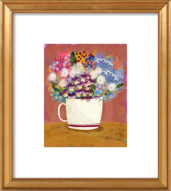 Violas in Russet by Joy Laforme for Artfully Walls