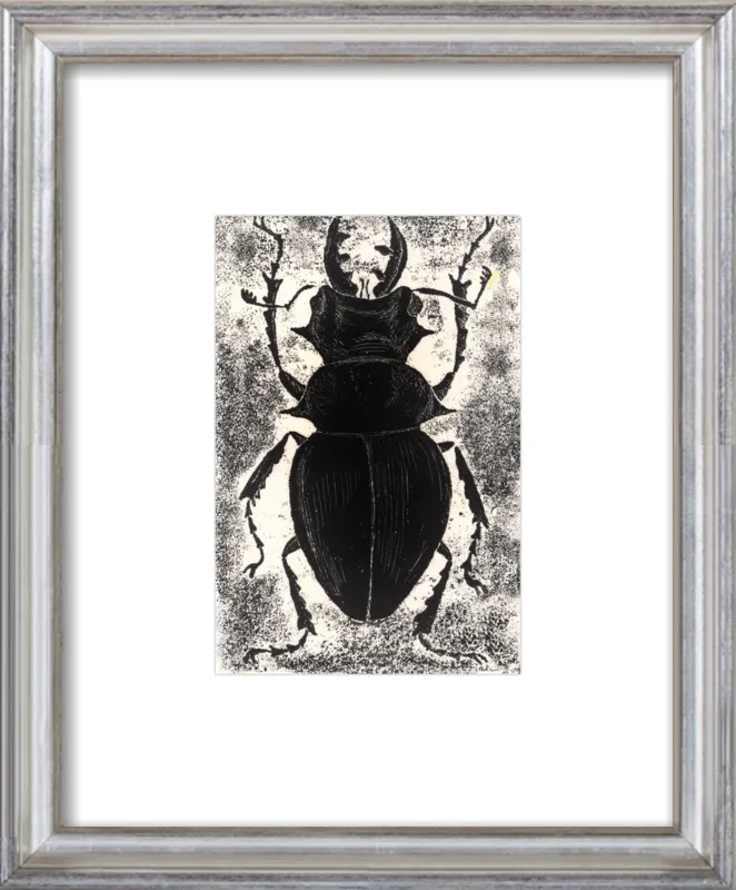 Black Beetle on White by Tennopent Sooster for Artfully Walls