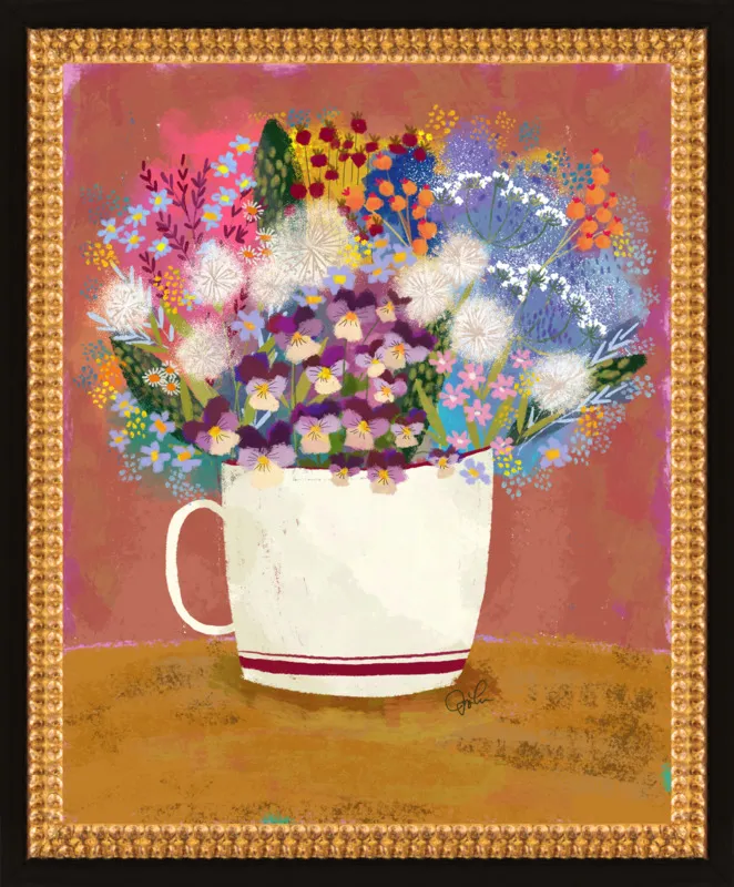 Violas in Russet by Joy Laforme for Artfully Walls