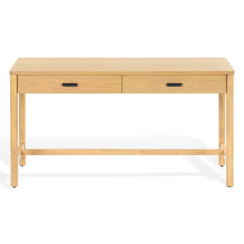 Jaylessa Wood 2 Drawer Desk - Natural
