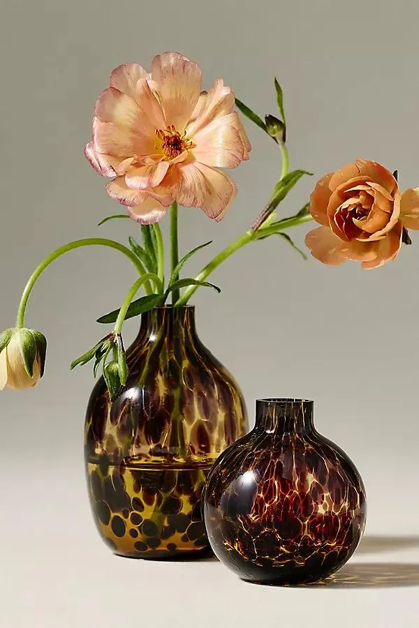 Mini Tortoise Bud Vases, Set of 2