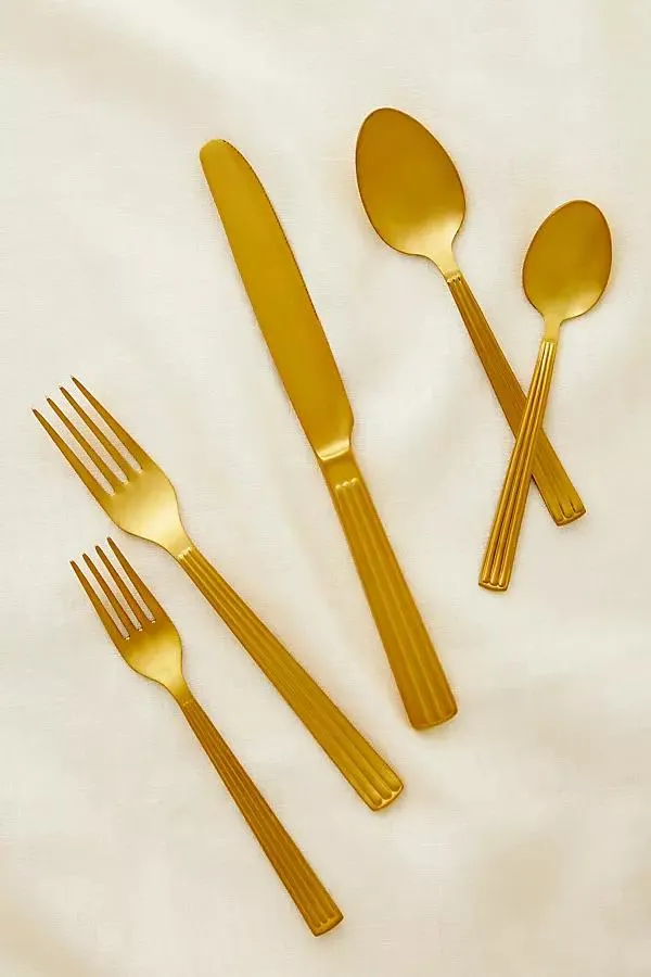 Vintage Finish Flatware 5-Piece Place Setting