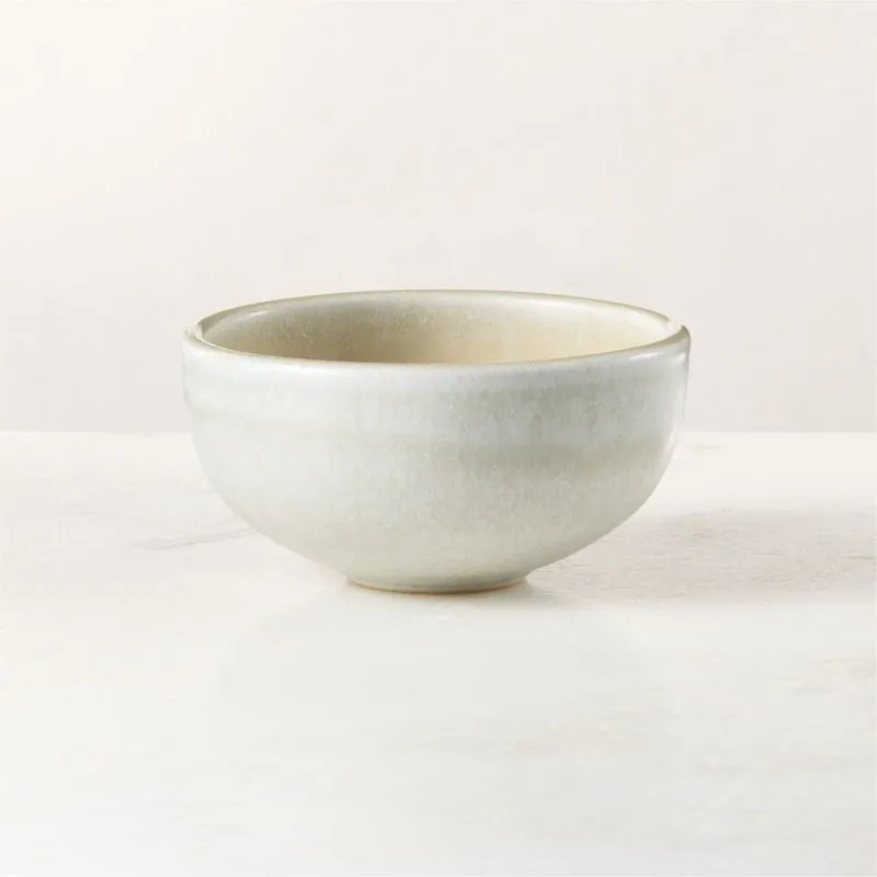 Drift Ivory Mini Bowl with Glossy Reactive Glaze