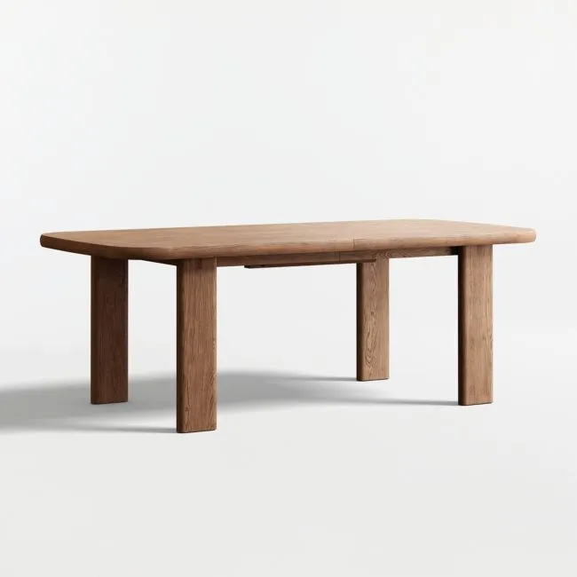 Hearth 85"-107" Oak Extendable Dining Table
