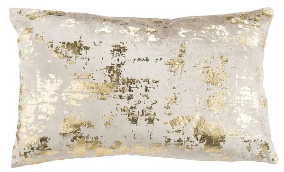 Edmee Metallic Pillow - Beige/Gold