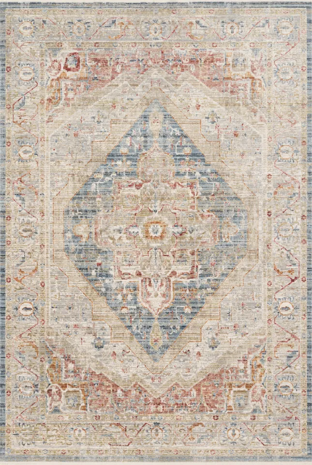 Loloi Claire Blue / Multi 18" x 18" Sample