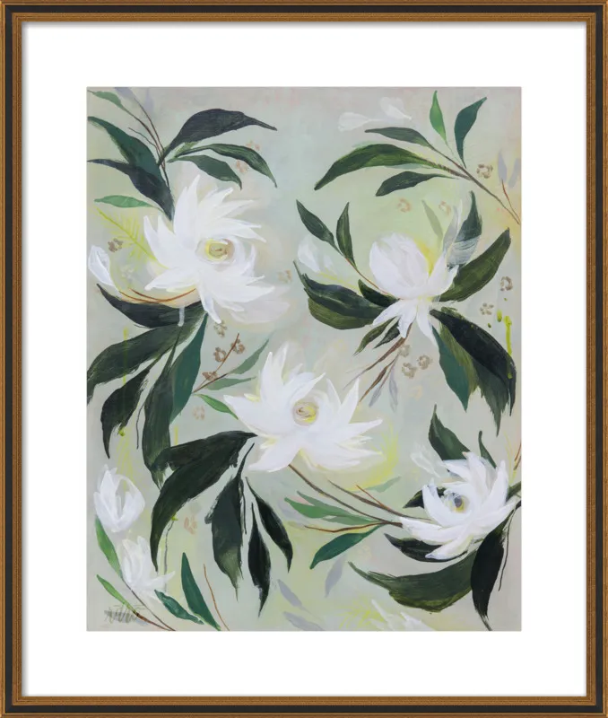 White Gardenia by Rachel Roe for Artfully Walls