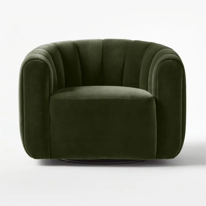 Fitz Swivel Chair Coverlet Hunter