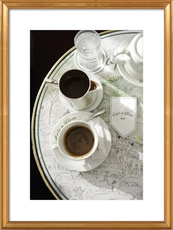 Chocolat chaud au Café de Flore by Lauren & Annael Tolila for Artfully Walls