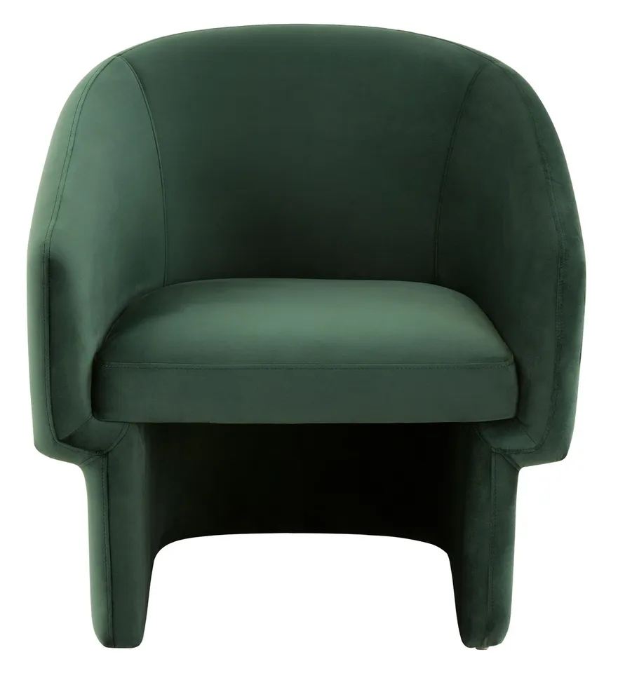 Susie Barrel Back Accent Chair - Forest Green