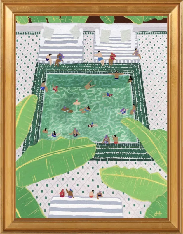 Green Riad by Joanne Ho for Artfully Walls