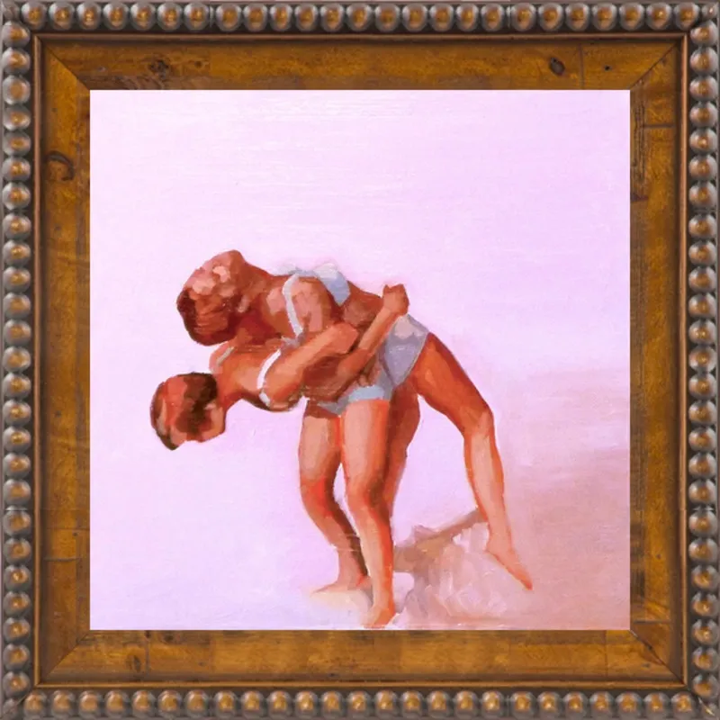 wrestling by Mary Sinner for Artfully Walls