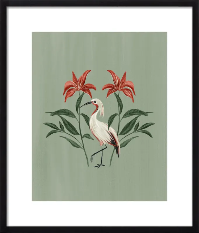 Tropical Crane by Nancy Noreth for Artfully Walls