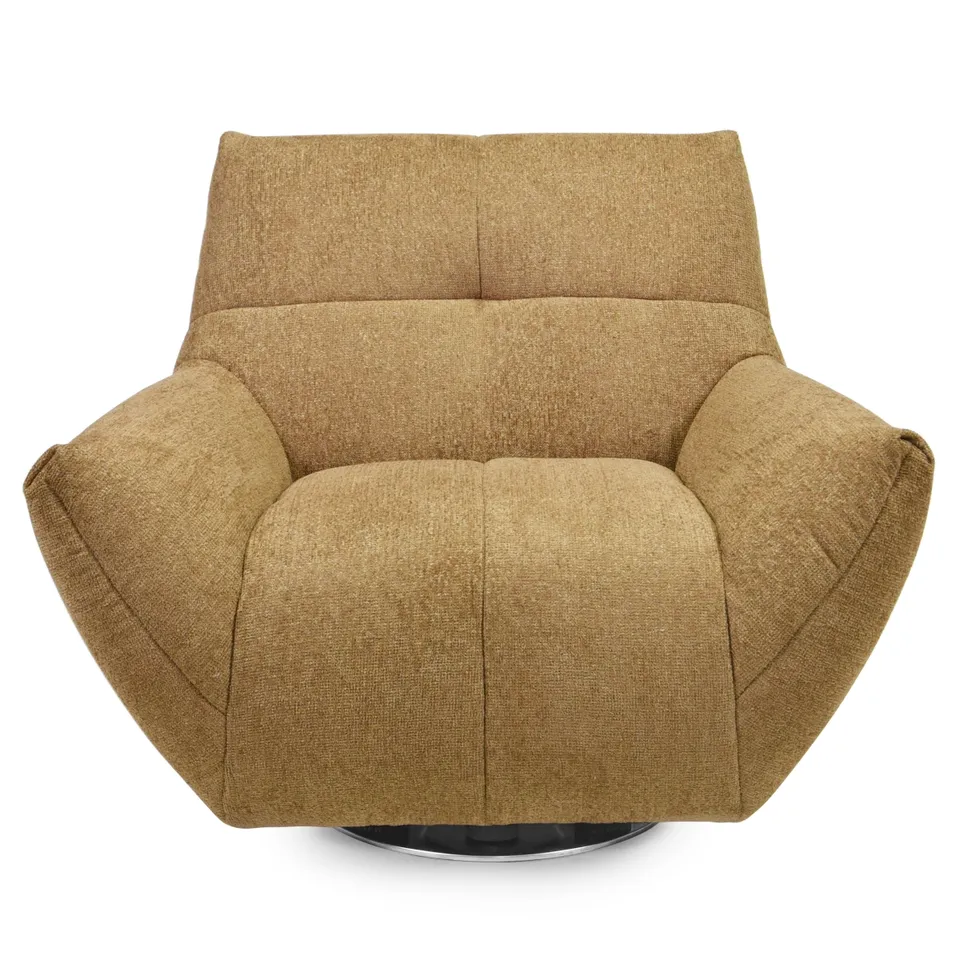 Layletta Swivel Chair - Light Brown