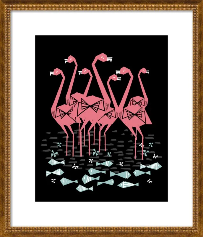 Flamingos by Andrea Lauren for Artfully Walls