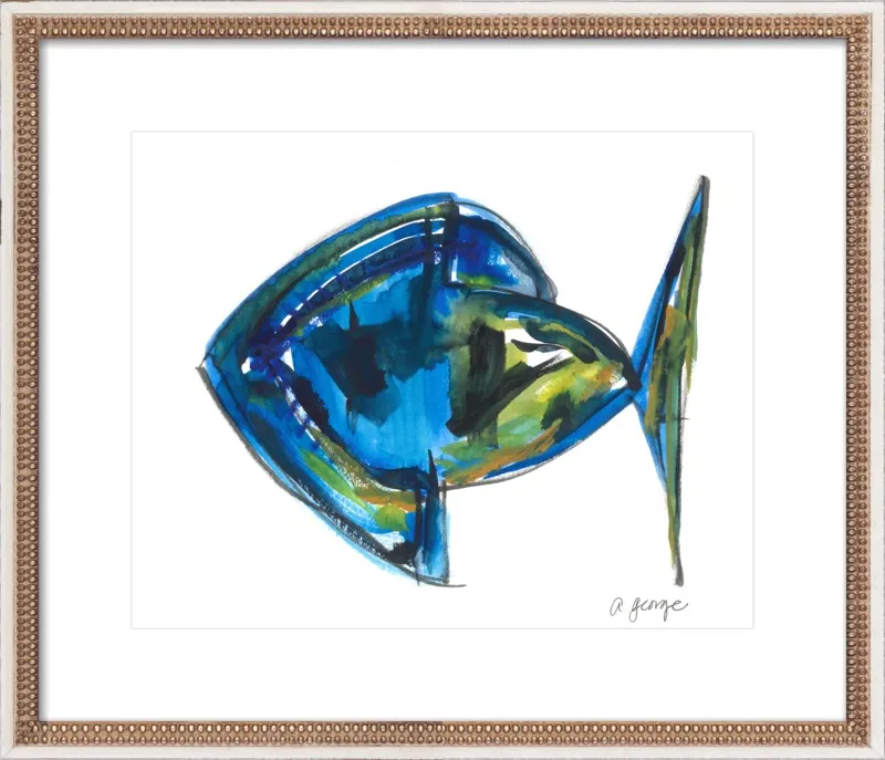 Asbtract Fish by Anthony George for Artfully Walls