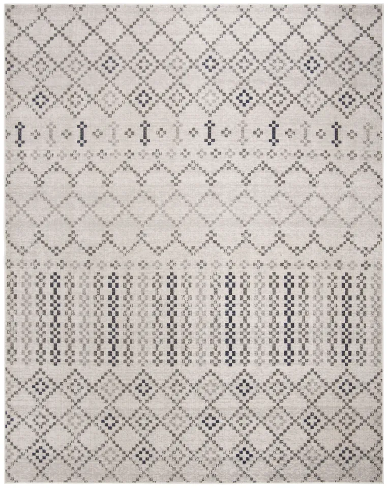 Arlo Home Indoor/Outdoor Woven Area Rug, MTG366G, Grey/Charcoal,  8' X 10'
