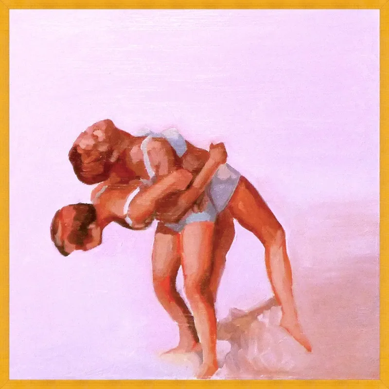 wrestling by Mary Sinner for Artfully Walls