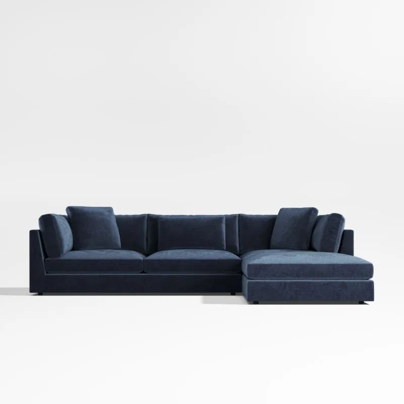 Monterey Deep Modular 3-Piece Reversible Sectional Sofa with Ottoman