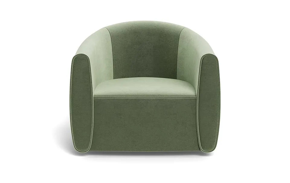 Lawson Swivel Chair with Contrast Piping