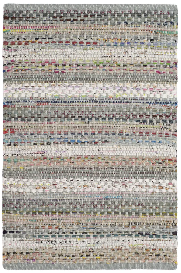 Arlo Home Hand Woven Area Rug, MTK975A, Grey/Multi,  2' 6" X 4'